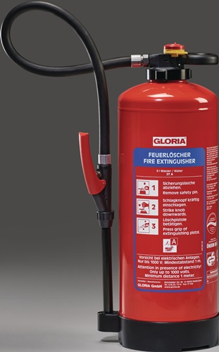 Wasserfeuerlöscher mit Wandhalter GLORIA
