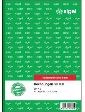 SIGEL Rechnung SD031 DIN A5 selbstdurchschreibend 2x40Blatt