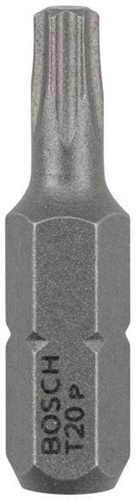 Bosch Schrauberbit Extra-Hart ISO1173 C6.3 T20 L.25mm 1/4Zoll-Außen-6kt 25erPack