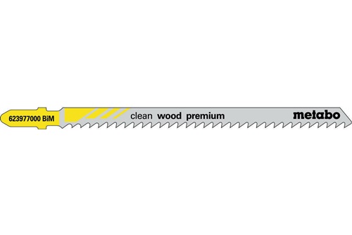 Stichsägeblätter clean wood premium Nutz-L.105mm Zahnt.3mm BiM Z. geh./geschl.