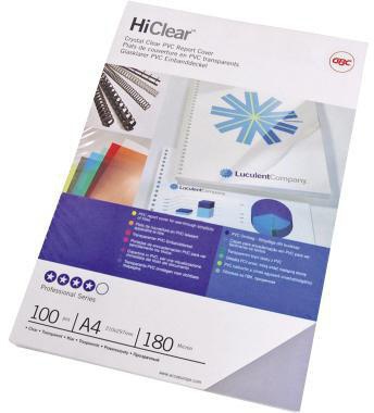 GBC Klarsichtfolie CE011880E DIN A4 180my PVC klar 100 St./Pack.