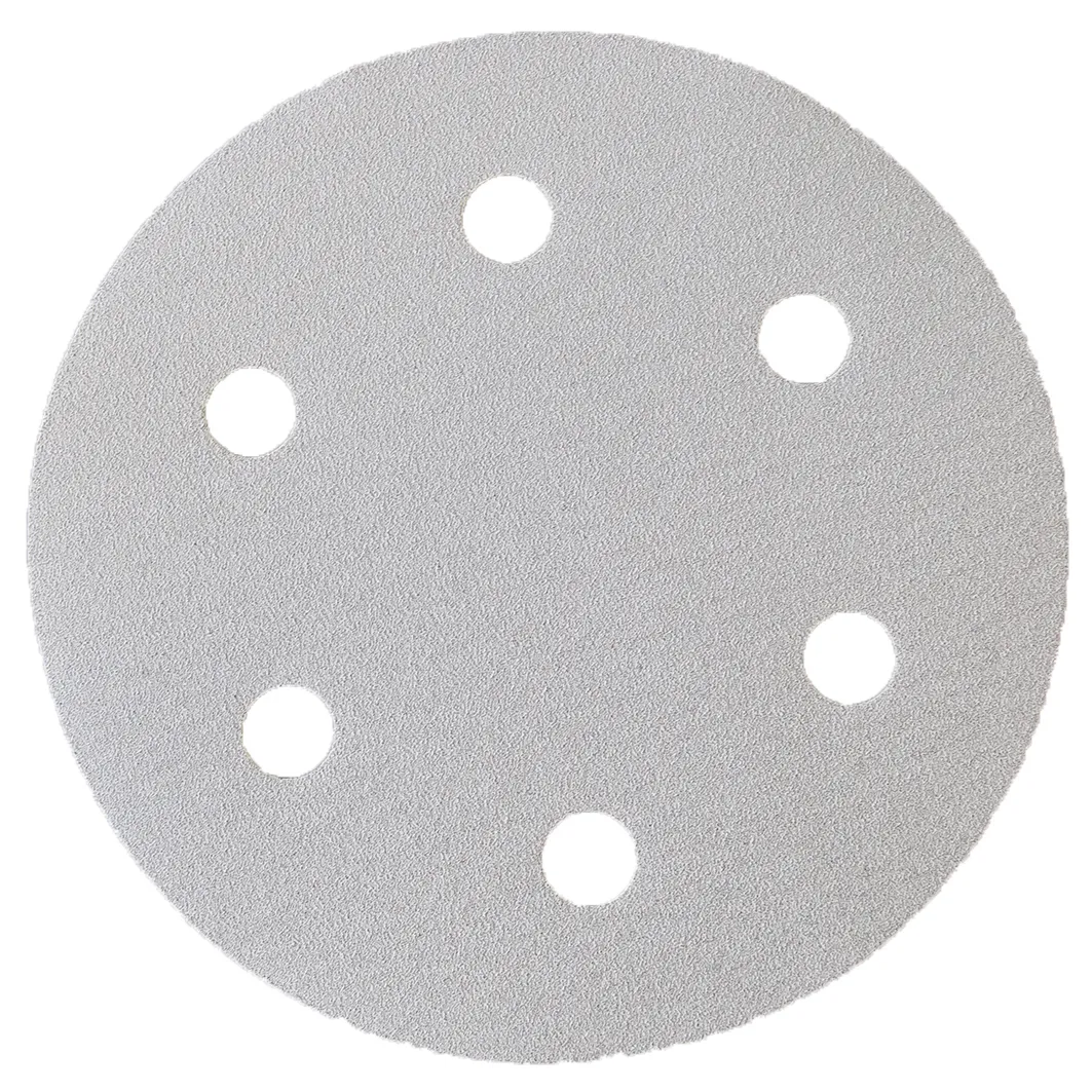 EIBENSTOCK Schleifpapier P24 (Halbedelkorund, 6-fach gelocht, Klett), Ø 225 mm, 10Stück/Pack
