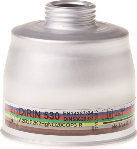 Mehrbereichskombifilter DIRIN 530 A2B2E2K2 HgNO 20CO-P3 f.EKASTU