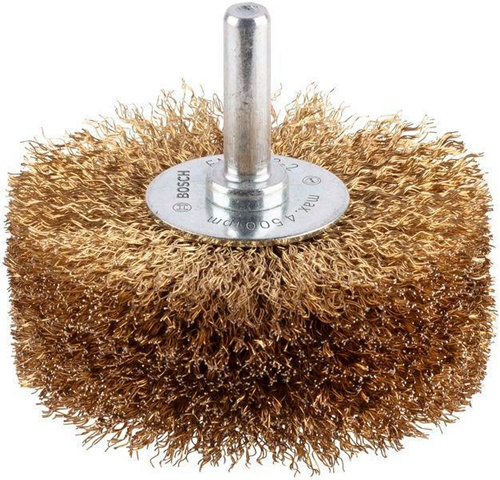 Bosch Scheibenbürste PRO Wood Clean D.80mm Draht-St.0,2mm Bürsten-B.35mm Messing