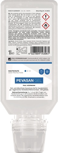 Hautschutz Pevasan Gel 1l Softflasche PAUL VOORMANN