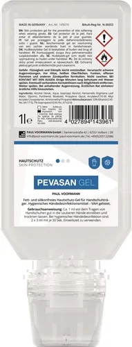 Hautschutz Pevasan Gel 1l Softflasche PAUL VOORMANN