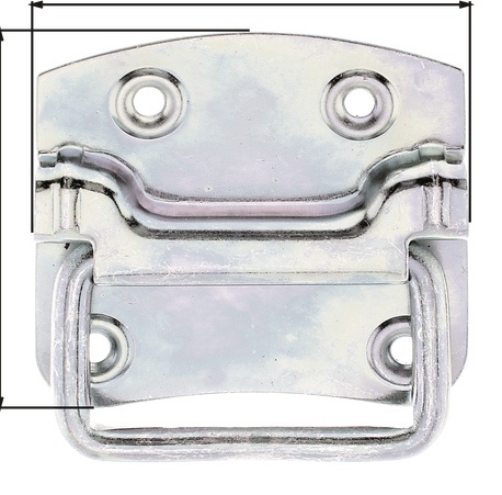 Kistengriff Stahl galv. verz. dickschichtpassiviert Anzahl Löcher 4 GAH