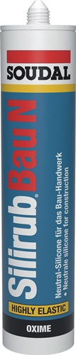 Silikondichtstoff Silirub Bau N schwarz 300 ml Kartusche SOUDAL