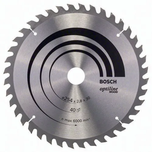 Bosch Kreissägeblatt PRO Wood AD 254mm Z.40 WZ Bohr.30mm Schnitt-B.2,8mm HM