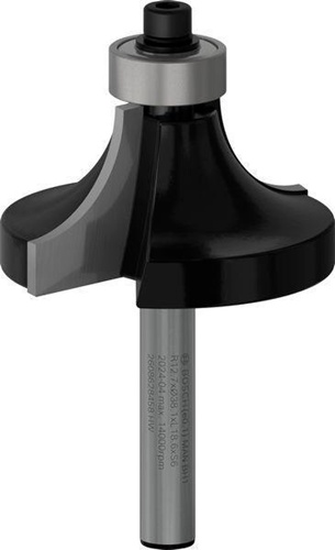 Bosch Abrundfräser Standard for Wood Radius 12,7mm Arbeits-L.18,6mm Schaft6mm D.38,1mm