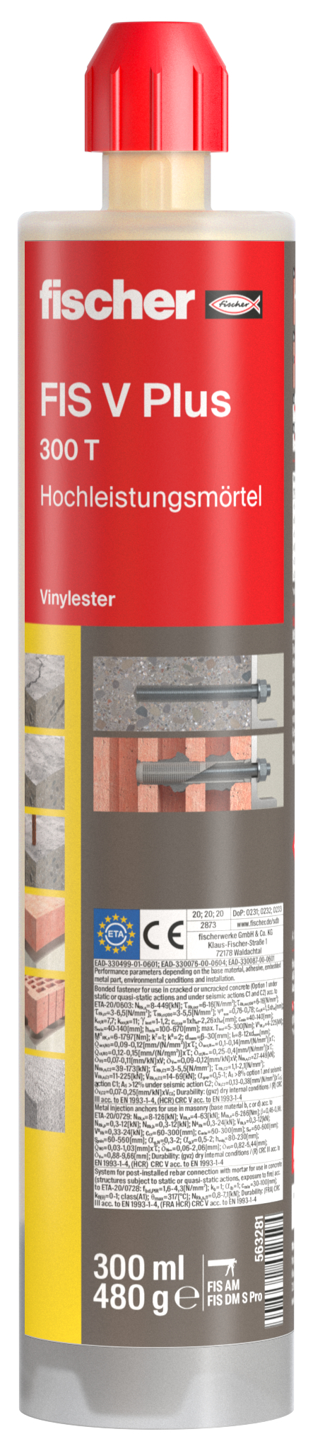 fischer Hochleistungsmörtel FIS V Plus 300 T