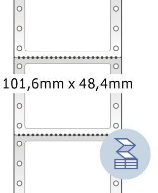 HERMA Etikett 8113 101,6x48,4mm weiß 3.000 St./Pack.