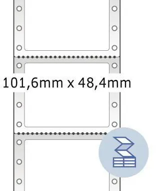 HERMA Etikett 8113 101,6x48,4mm weiß 3.000 St./Pack.
