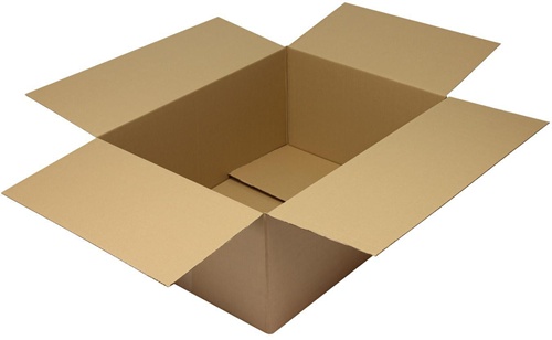Faltkarton 1-wellig Maße 790x590x350mm Qualität 1.30 C braun TRANSPAK