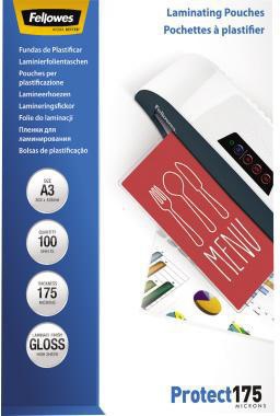 Fellowes Laminierfolie Protect 175 5308803 DIN A3 tr 100 St./Pack.