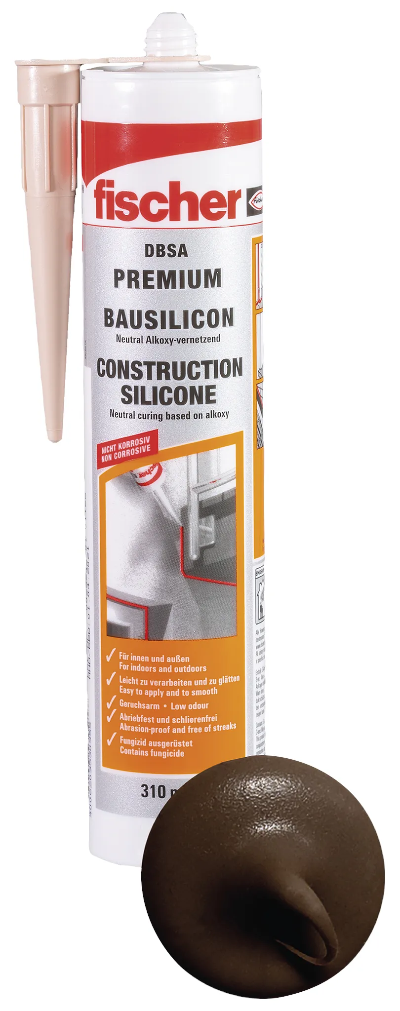 fischer Bausilicon Construction Pro SI (DBSA) braun 310 ml