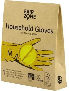 FAIR ZONE Gummihandschuh H2825 M gelb 1Paar