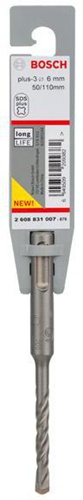 Bosch Hammerbohrer Arbeits-L.50mm D.6mm L.110mm SDS plus-3 