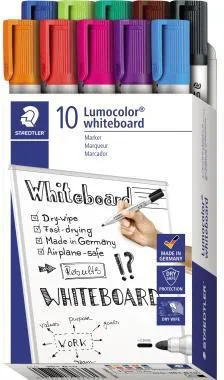 STAEDTLER Whiteboardmarker Lumocolor 351 B10 sort. 10 St./Pack