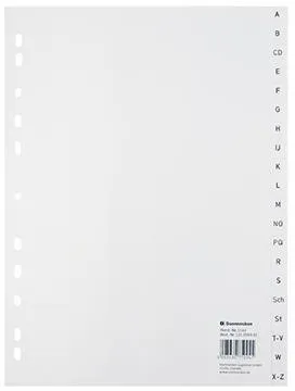 Soennecken Register 1544 DIN A4 A-Z volle Höhe PP weiß