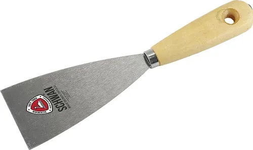 Malerspachtel B.120mm poliert,kon.geschl.H-Heft gehärteter STA SCHWAN
