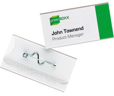 Namensschild transparent 100 St./Pack. DURABLE