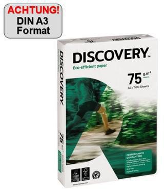 DISCOVERY Kopierpapier DIN A3 75g/m² ws PA=500Bl