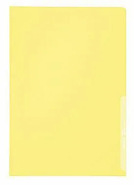 Leitz Sichthülle 40000015 A4 0,13mm PP gelb 100 St./Pack.