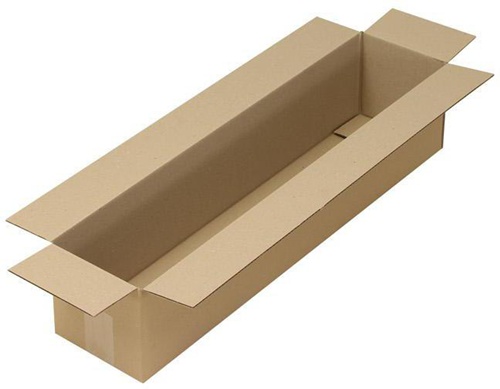 Faltkarton 1-wellig Maße 700x150x150mm Qualität 1.30 B braun TRANSPAK