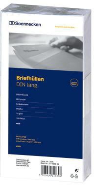 Soennecken Briefumschlag 2076 DL 75g mF sk weiß 100 St./Pack.
