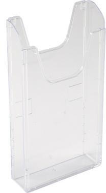 Exacompta Wandprospekthalter 65658D A4 quer 1Fach transparent