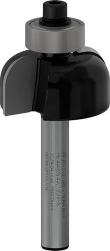 Bosch Hohlkehlfräser Arbeits-L.12,6mm D.25,4mm L.54mm Radius 4mm Schaft 6mm