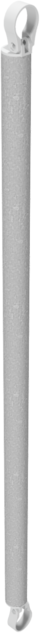 SCHAKE Querrohr Ø 60 mm 1500 mm verzinkt mit Aluschellen