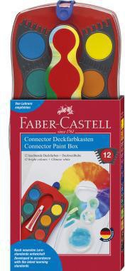 FABER CASTELL Farbkasten Connector 125030 12Farben