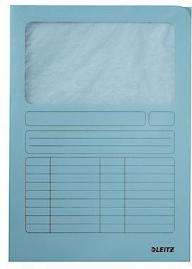 Leitz Sichtmappe 39500030 DIN A4 oben/rechts offen h.bl 100 St./Pa