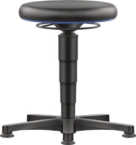 Drehhocker Bodengleiter Kunstleder Kunstleder schwarz Sitz-H.450-650mm BIMOS