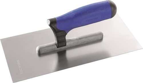 TECWERK Glättekelle L.280mm B.130mm rostfr.m.Ku.-Griff VA S.0,7mm