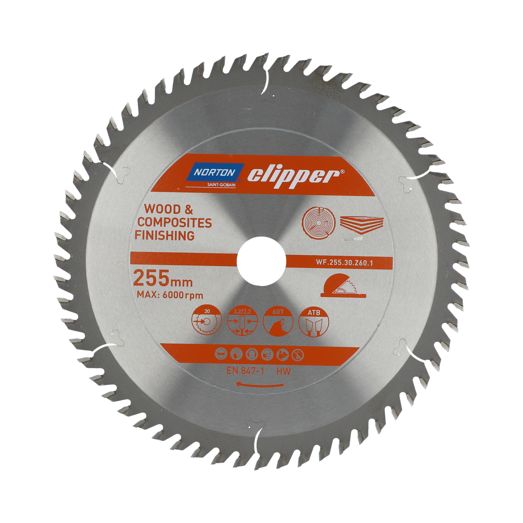 Norton Clipper Tischkreissägeblatt Pro Wood Finishing