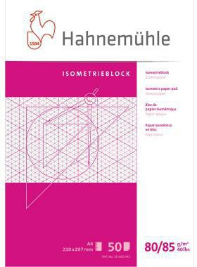 Hahenmühle FineArt Isometrieblock 10662642 DN A4 rautiert 50Bl.