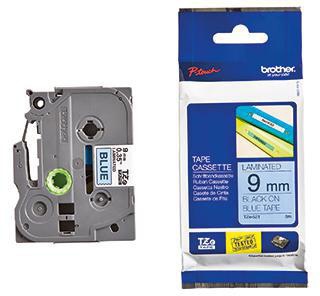 Brother Schriftbandkassette TZE521 9mmx8m laminiert sw auf bl