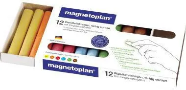 magnetoplan Tafelkreide 12306 farbig sortiert 12 St./Pack.