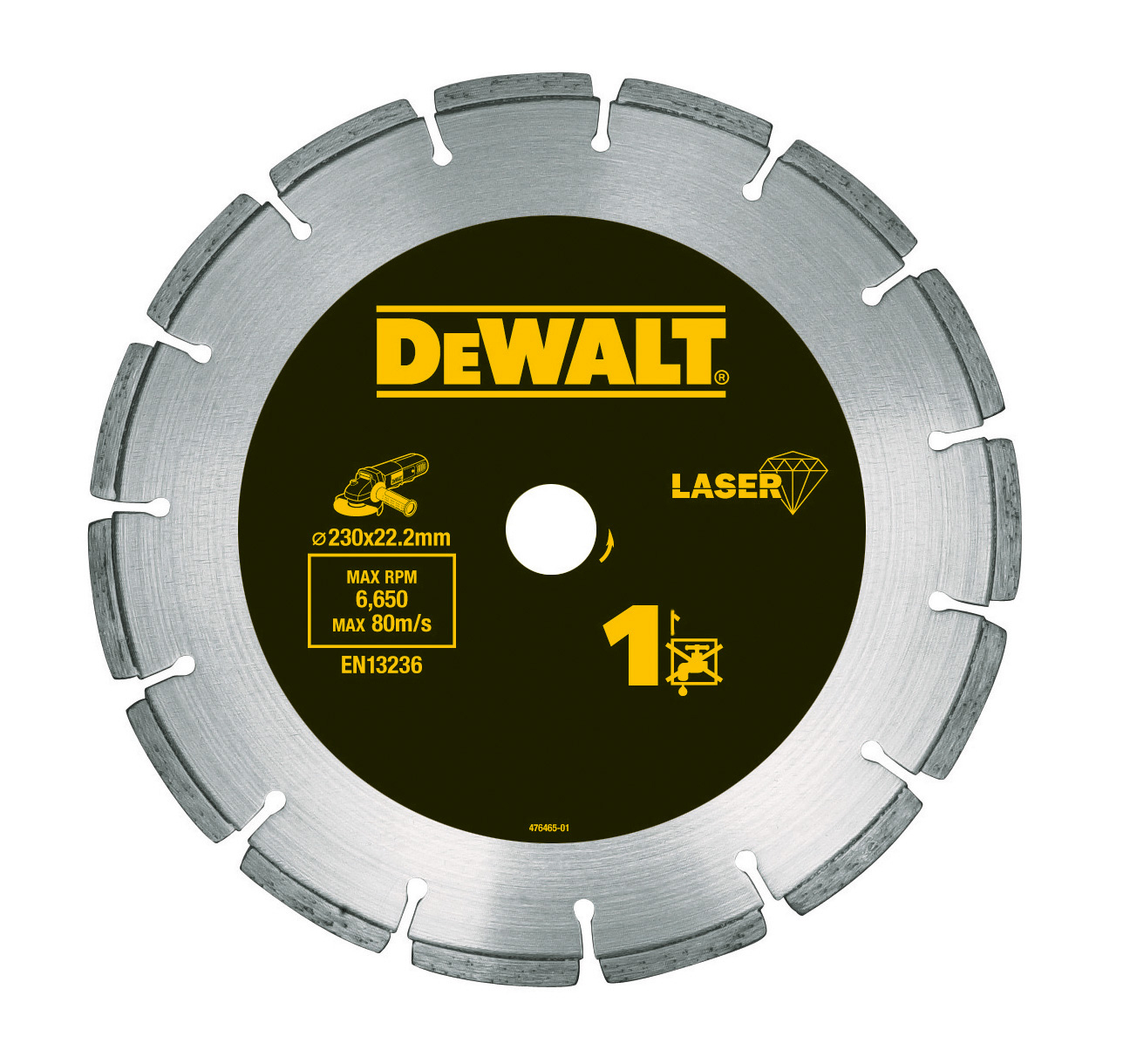 DEWALT DT3743-XJ Diamanttrennscheibe LaserHP1 230 mm