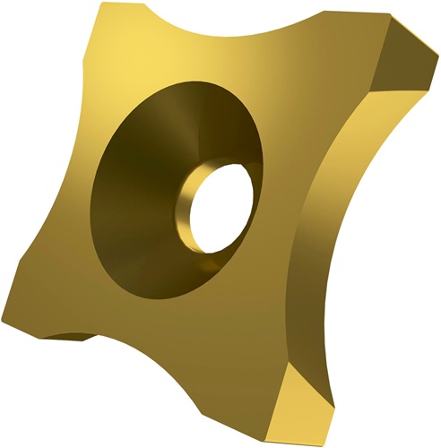 Scarfing-Schneideinsatz ISO SPUB 19-R20:6640 Radius 20mm MT-CVD beschicht. Gold