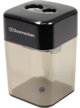 Soennecken Spitzdose 3400 doppelt Metallspitzer schwarz/transparent