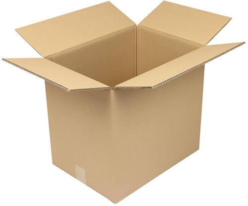 Faltkarton 2-wellig Maße 430x310x390mm A3 Qualität 2.3BC braun TRANSPAK