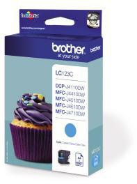 Brother Tintenpatrone LC123C 600Seiten cyan