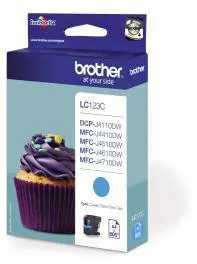 Brother Tintenpatrone LC123C 600Seiten cyan