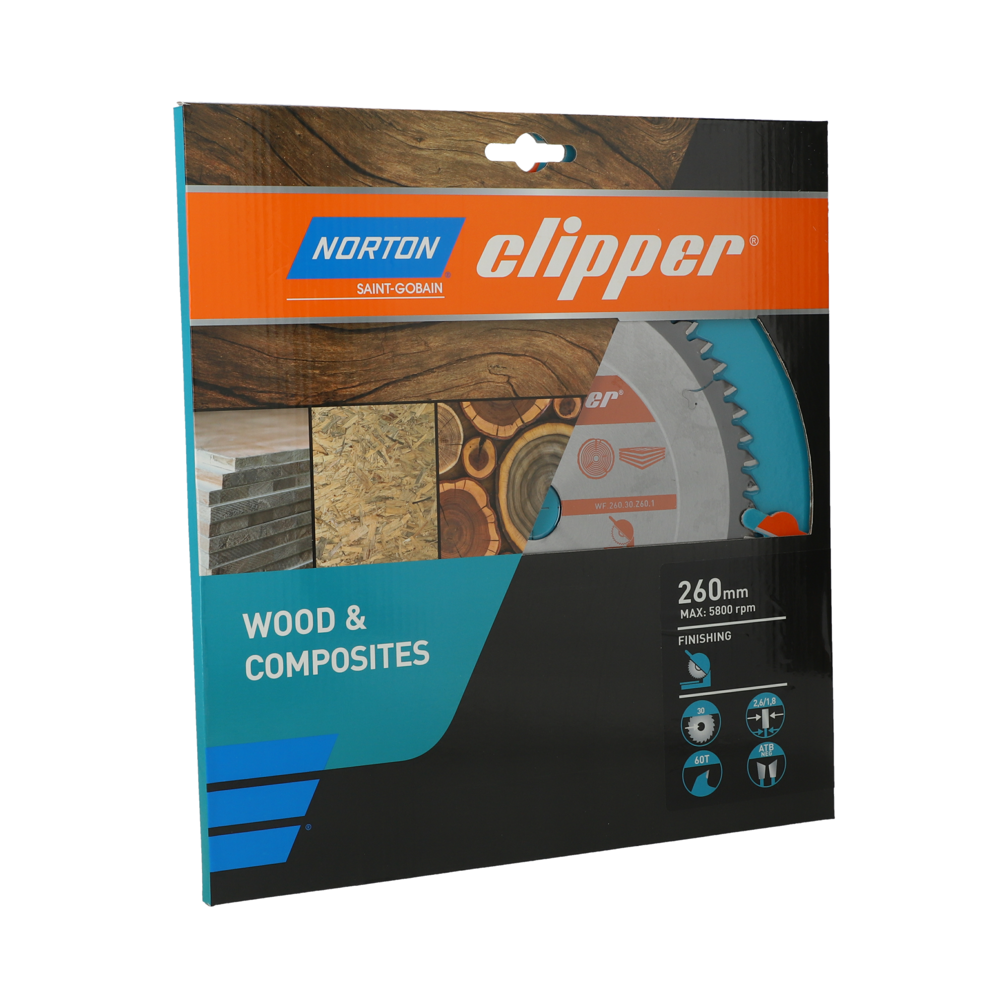Norton Clipper Tischkreissägeblatt Pro Wood Finishing