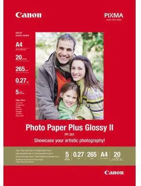 Canon Fotopapier Plus Glossy II 2311B019 DIN A4 weiß 20 Bl./Pack.