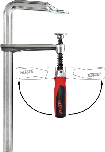Ganzstahlschraubzwinge GZ-KG 2-K-Klappgriff BESSEY